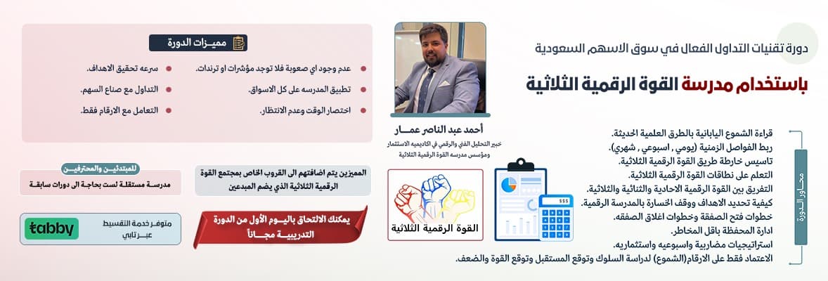 صورة دورة تقنيات التداول الفعال في سوق الاسهم السعودي