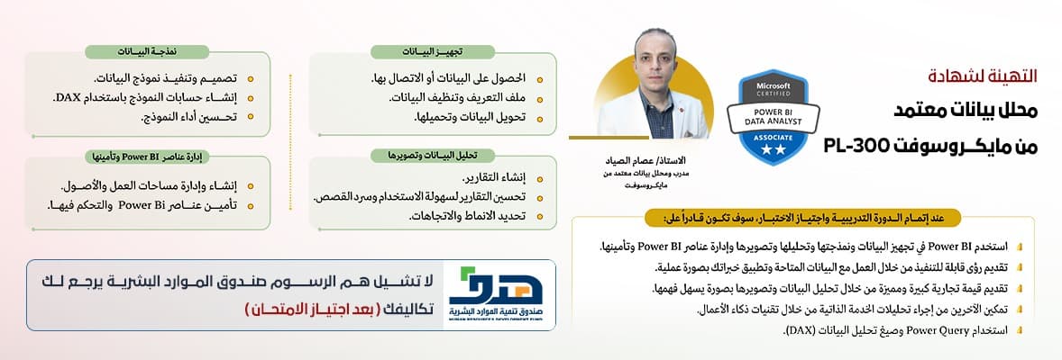صورة دورة محلل بيانات معتمد من مايكروسوفت PL-300